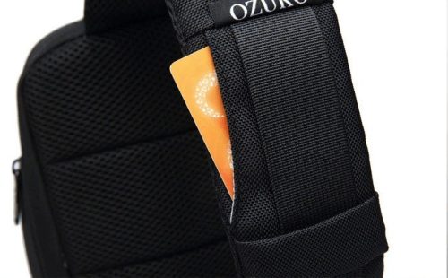 OZUKO biztonsági záras hátizsák (18×10×35 cm)