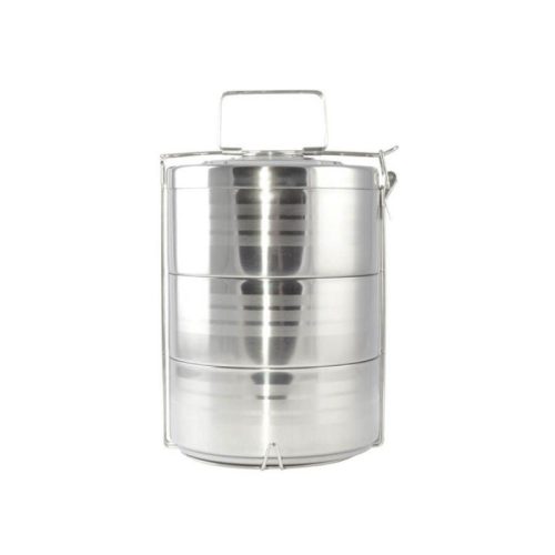 Rozsdamentes melegen tartó ételhordó -3 részes (Perfect Home)