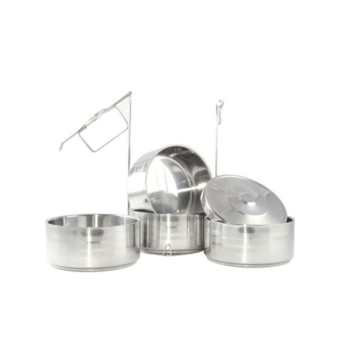 Rozsdamentes melegen tartó ételhordó -4 részes (Perfect Home)