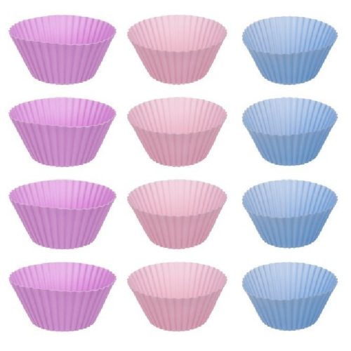 Muffin sütőtálca, sütőlap + 12 db szilikon forma