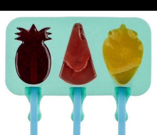 Szilikon jégkrém készítő forma - gyümölcsös