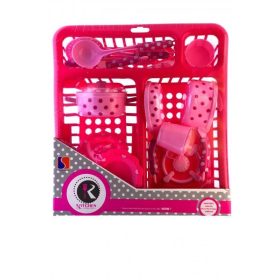 Játék edényszárító készlet - pöttyös