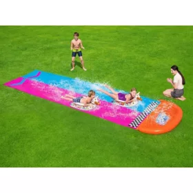  BESTWAY duplapályás vízicsúszda felfújható lámával (488 cm)