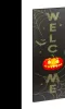 Halloween-i LED-es hangulatkép - fali akasztóval (30 × 70 cm)