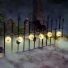 Halloween-i pókos, fehér lampion fényfüzér (7,5 × 165 cm)