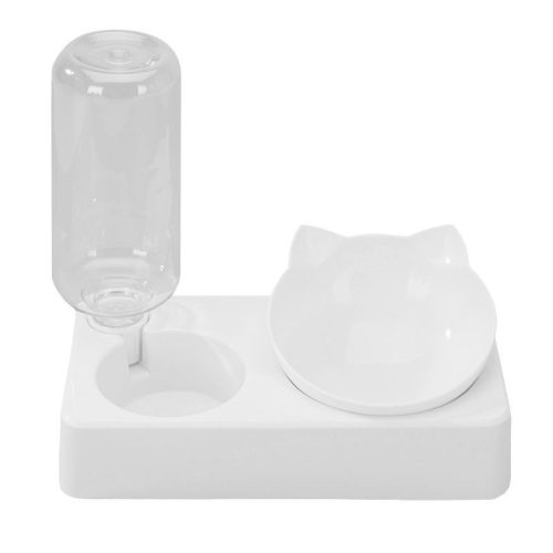 Automata kisállat itató, etetőtállal,500 ml - 24,5 x 23,5 x 12,5 cm