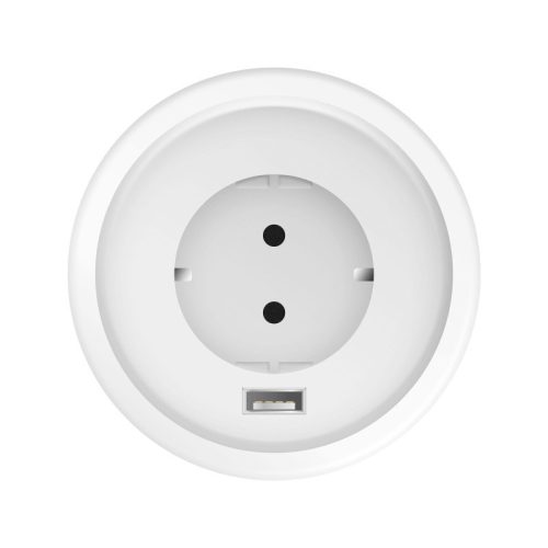 Rejtett, beépíthető konnektor + USB, fehér