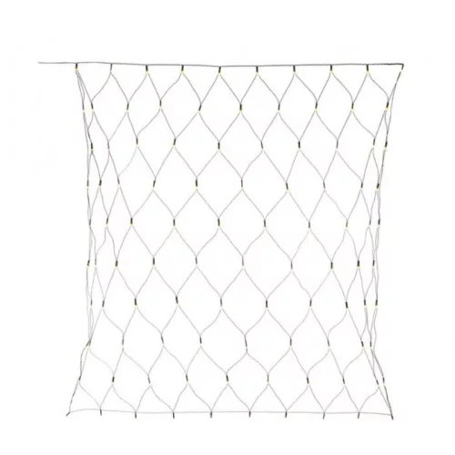 Távirányítós LED-es fényháló - 100 db melegfehér LED-del (1,5 x 1,5 m)