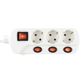   Somogyi Home Hálózati elosztó, kapcsolós (NVK 03K-3/WH/1,5)