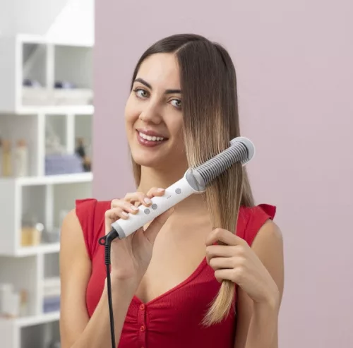 InnovaGoods Hadres Kerámia hajegyenesítő kefe