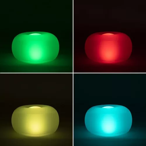 InnovaGoods - Felfújható puff LED-del és távirányítóval