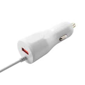   Autós töltő USB bemenettel és beépített Lightning kábellel