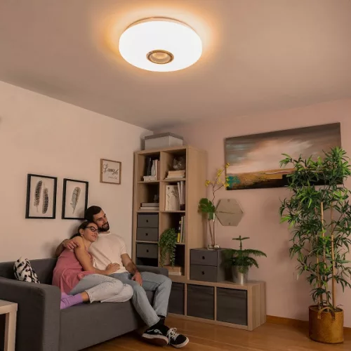 InnovaGoods - LED mennyezeti lámpa hangszóróval