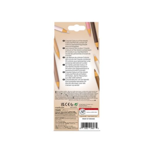 Crayola: Sokszínű világ, bőrszín árnyalatú színes ceruza készlet