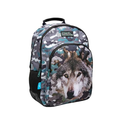 Must... Animal Planet farkas mintás iskolatáska