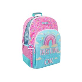   Must Everything OK fényvisszaverő felhő felhő mintás iskolatáska