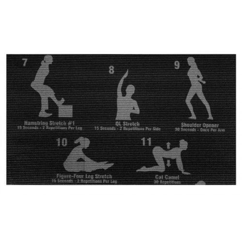 Fitnesz jóga szőnyeg edzési tervvel