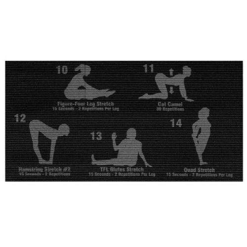 Fitnesz jóga szőnyeg edzési tervvel