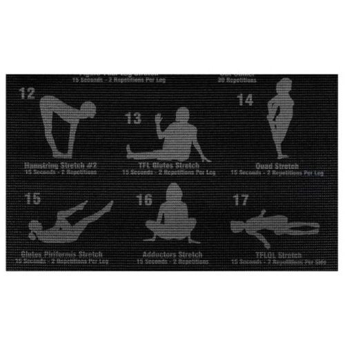 Fitnesz jóga szőnyeg edzési tervvel