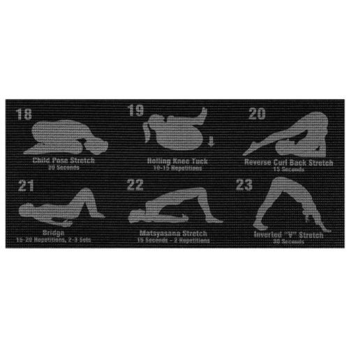 Fitnesz jóga szőnyeg edzési tervvel