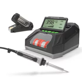   Fahrenheit Digitális forrasztópáka állomás - LCD kijelzővel, pákaheggyel, ónnal és szivaccsal - 230 V