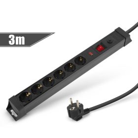   Delight 6-os elosztó túlfesz. és túláram elleni védelemmel