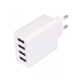 USB hálózati töltő, 4x3.1A, SUM 5A