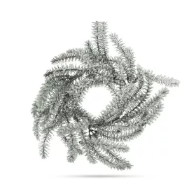   Family Karácsonyi dekoráció - koszorú - zöld, havas - 27 cm