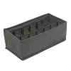Bewello Szövet tárolódoboz - 32 x 16 x 11 cm - 12 zseb - szürke
