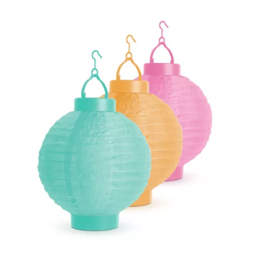 Garden of Eden Szolár lampion - 3 színben - hidegfehér LED - 21 cm