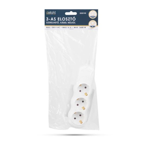 Delight Elosztó 3-as - szerelhető, kábel nélkül
