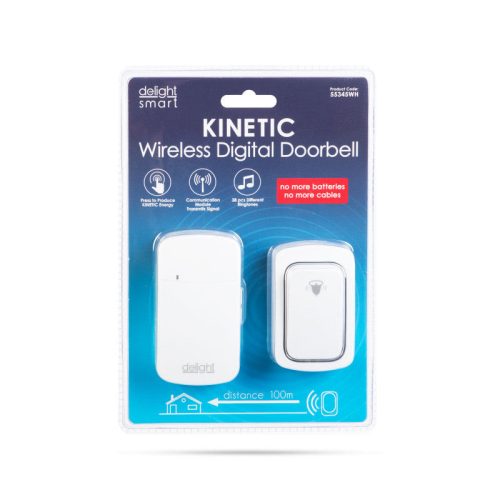 Delight Digitális elem- és vezeték nélküli csengő - Kinetic