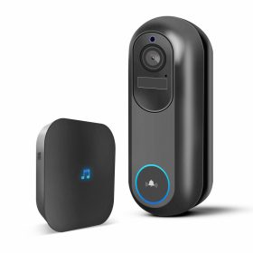   Delight Smart Wi-Fi-s videó kaputelefon - akkumulátoros, 12V - MicroSD, FHD, PIR - fekete