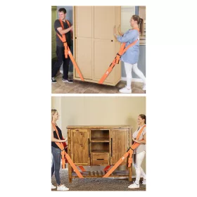   Handy Bútorszállító heveder hátpánttal, csuklópánttal - 2800 x 45 x 1,2 mm - 2 személy részére
