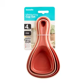   Bewello Mérőkanál szett - műanyag - 17 x 9,3 x 6 cm - 4 db / csomag