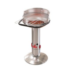   Barbecook BC-CHA-1005 Loewy 50 SST rozsdamentes acél faszenes grill, 51,5x56x99cm