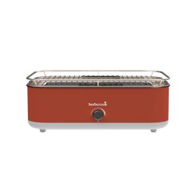   Barbecook BC-ELE-1001 E-Carlo elektromos asztali grill, piros, 42,5x33x16,5cm