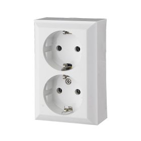   GAO 0311H Business Line IP20 2 férőhelyes földelt aljzat, 2 férőhelyes földelt csatlakozóaljzat, beltéri, 230 V~ / 50 Hz / 16 A,