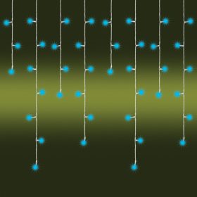 LED-es jégcsap fényfüggöny, 8 programos, 10m, IP44, 230V
