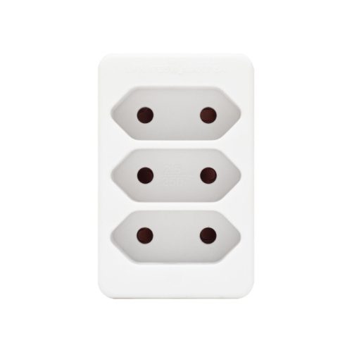 Home NV 23/WH hálózati elosztó, 3 EURO aljzat gyermekvédelemmel ellátva, max. 3 x 500 W, fehér