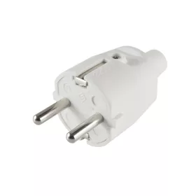   Home NED 1/WH földelt dugvilla egyenes kábelvezetéssel, rugalmas törésgátlóval, max. 3680 W, fehér