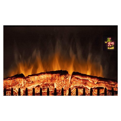 Home FKKI 03 beépíthető elektromos látványkandalló, 1000W/2000W, heti program, távirányító