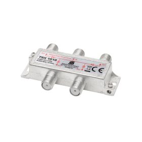   Home TSX 1913 F elosztó, HQ professzionális minőség, 75 Ohm, IP44, cink-ötvözet konstrukció, 5-2400 MHz, 4 utas, 1 bemenet, 4 ki