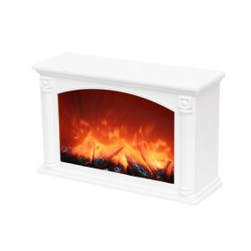   Home LTN 33 FP elemes látványkandalló, üveg előlap, fehér műanyag ház