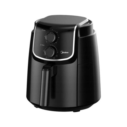 Midea MF-TN35D air fryer, forrólevegős fritőz, 3,5 literes sütőkosár, állítható hőmérséklet 200 °C-ig, 1500 W, fekete