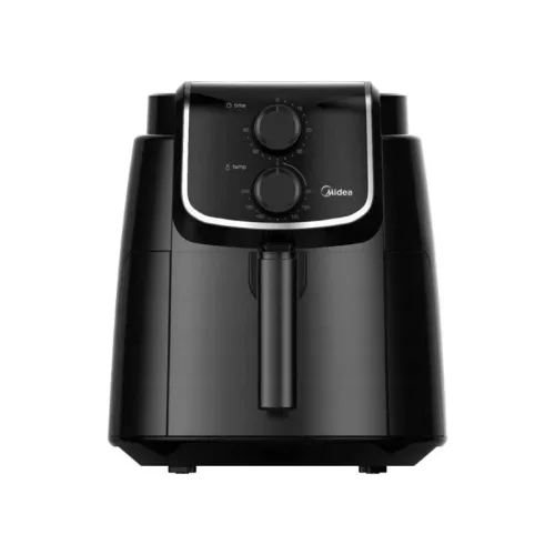 Midea MF-TN35D air fryer, forrólevegős fritőz, 3,5 literes sütőkosár, állítható hőmérséklet 200 °C-ig, 1500 W, fekete