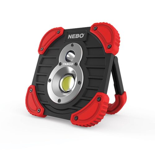 NEBO TANGO NE6665 spotlámpa, 750 lm - 250 lm, USB PowerBank, víz- és ütésálló, forgatható alap, MicroUSB, 3 fokozat, fényerő mem