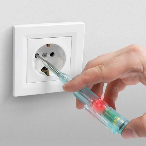 Maxwell-Digital Fázisceruza - érintésmentes funkcióval - piros LED-del - 70 - 250 V AC - elemes