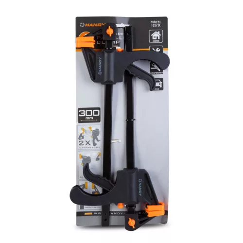 Handy egykezes párhuzamszorító 12" / 300 mm, 2 db / csomag