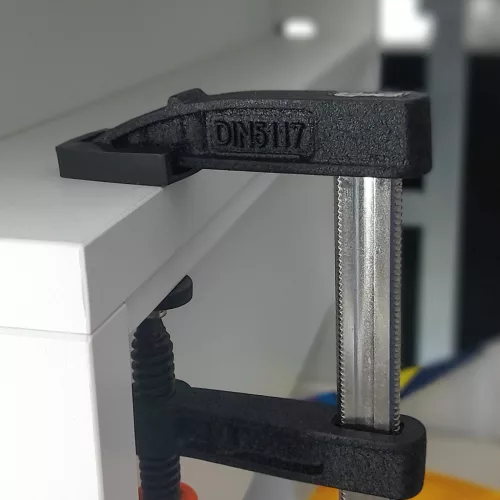 Handy párhuzamos szorító, tekerős, acél, 160 mm
